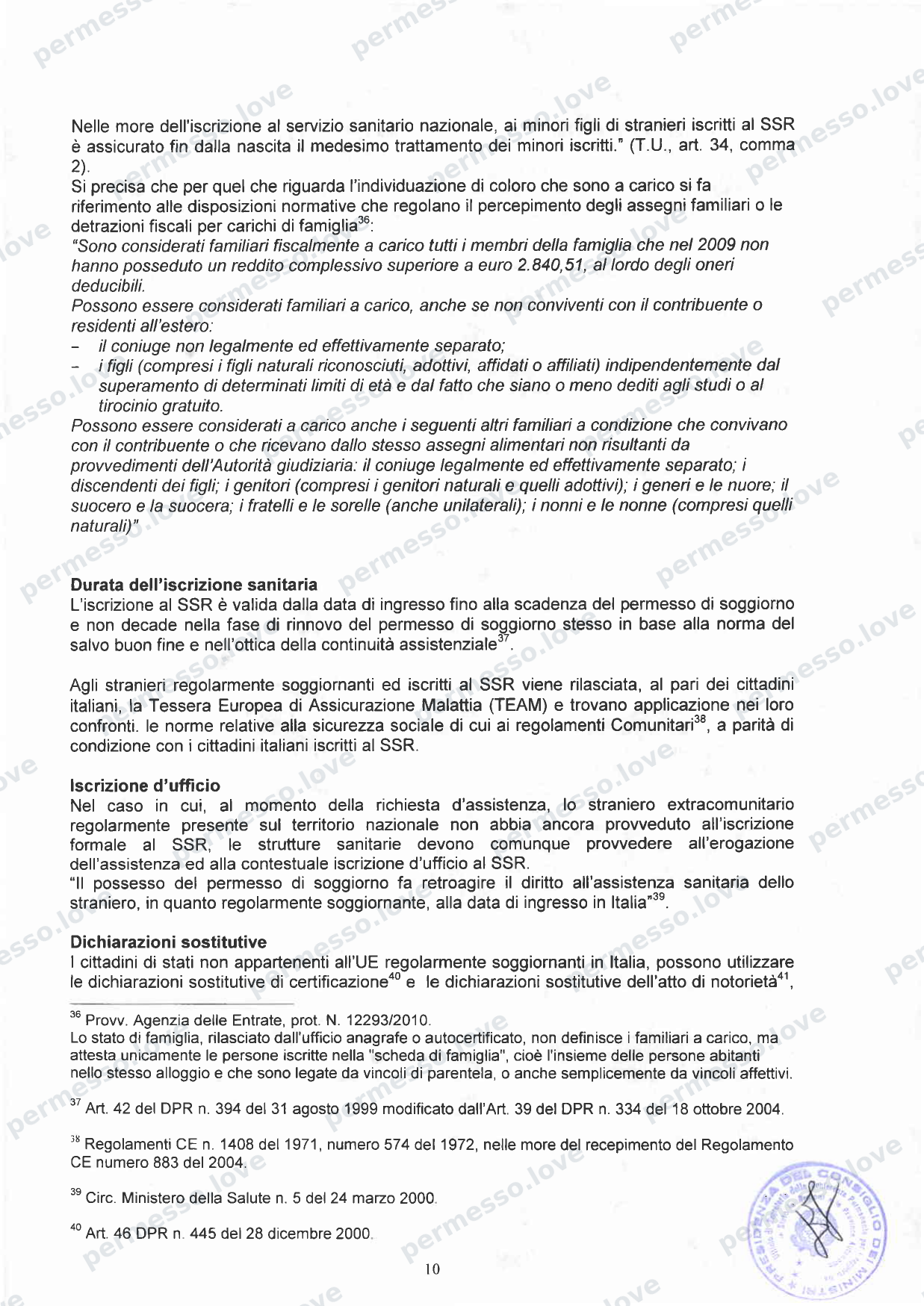 Accordo Stato-Regioni sulla assistenza sanitaria agli stranieri in Italia (2012, Rep. N 255/CSR) - pagina 13/65