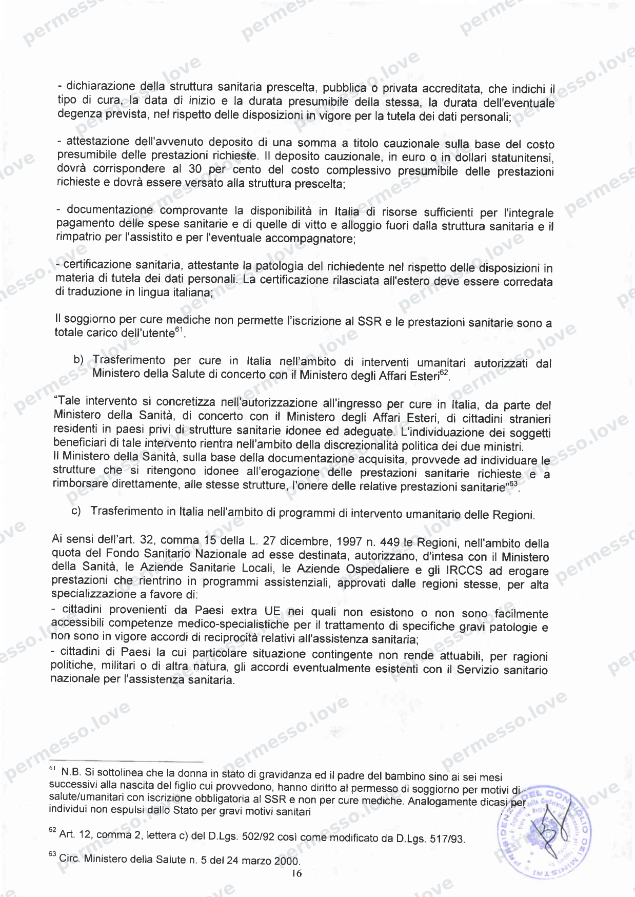Accordo Stato-Regioni sulla assistenza sanitaria agli stranieri in Italia (2012, Rep. N 255/CSR) - pagina 19/65