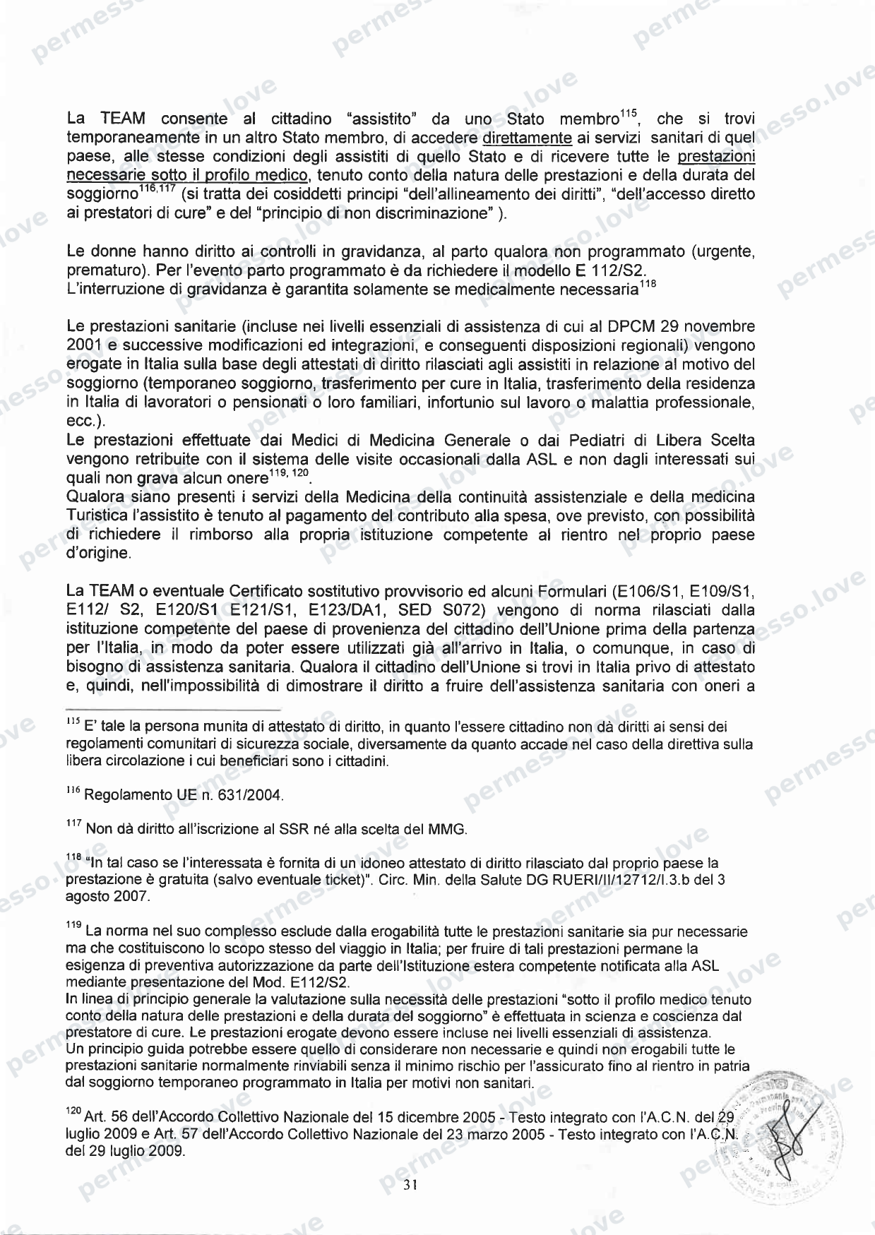 Accordo Stato-Regioni sulla assistenza sanitaria agli stranieri in Italia (2012, Rep. N 255/CSR) - pagina 34/65