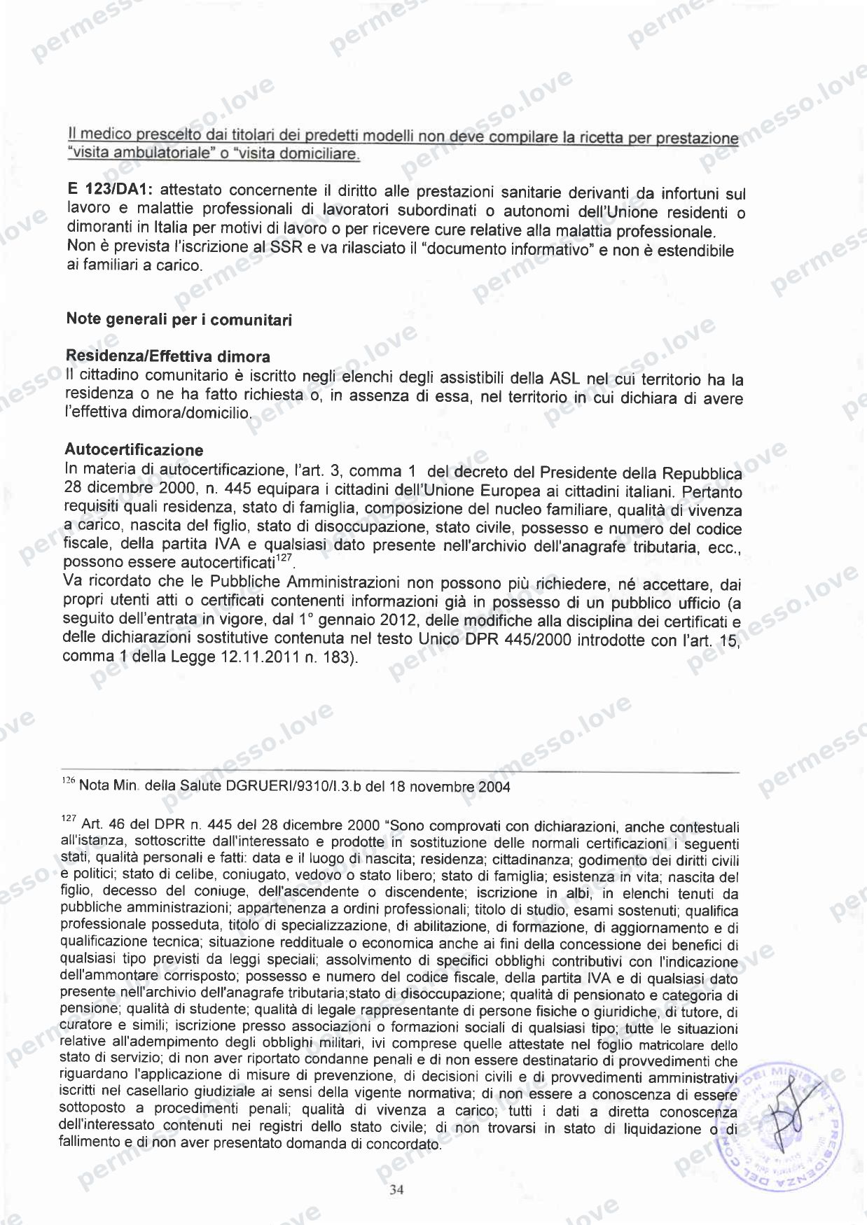Accordo Stato-Regioni sulla assistenza sanitaria agli stranieri in Italia (2012, Rep. N 255/CSR) - pagina 37/65