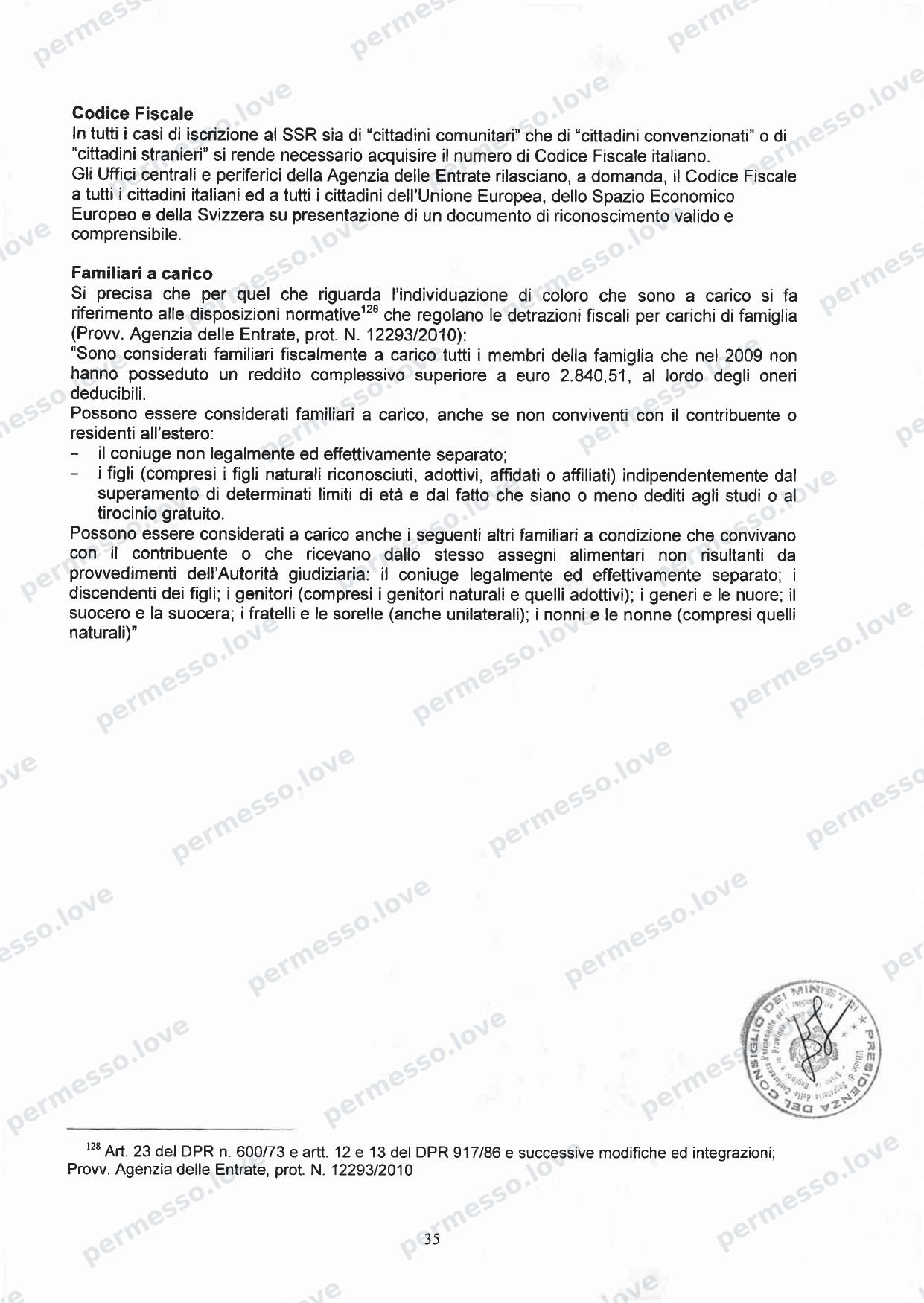 Accordo Stato-Regioni sulla assistenza sanitaria agli stranieri in Italia (2012, Rep. N 255/CSR) - pagina 38/65