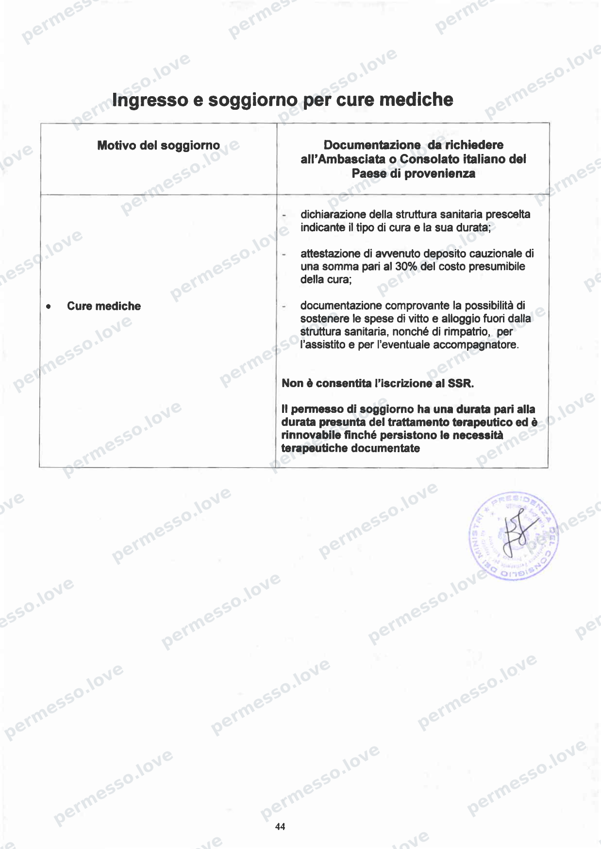 Accordo Stato-Regioni sulla assistenza sanitaria agli stranieri in Italia (2012, Rep. N 255/CSR) - pagina 47/65