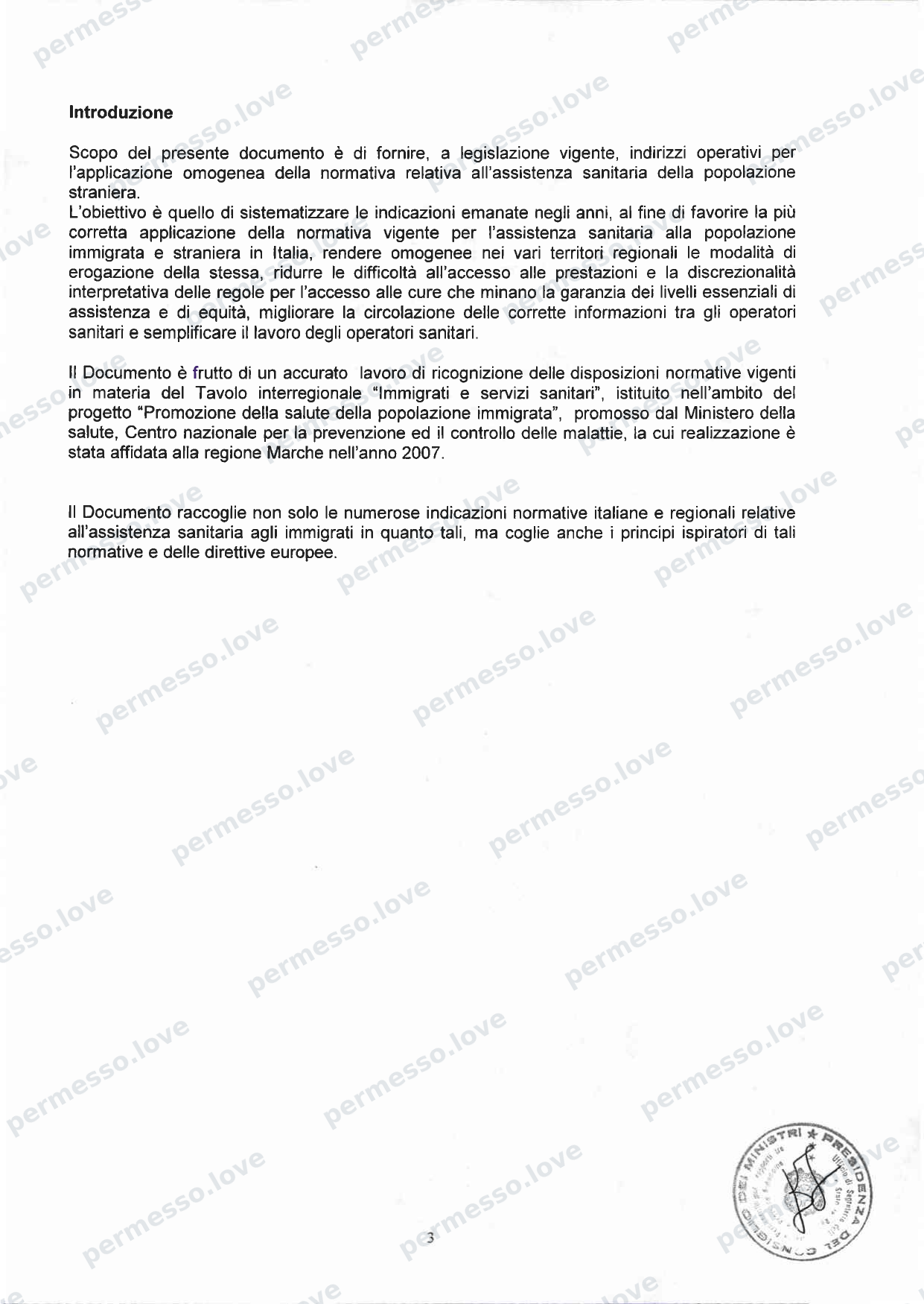 Accordo Stato-Regioni sulla assistenza sanitaria agli stranieri in Italia (2012, Rep. N 255/CSR) - pagina 6/65