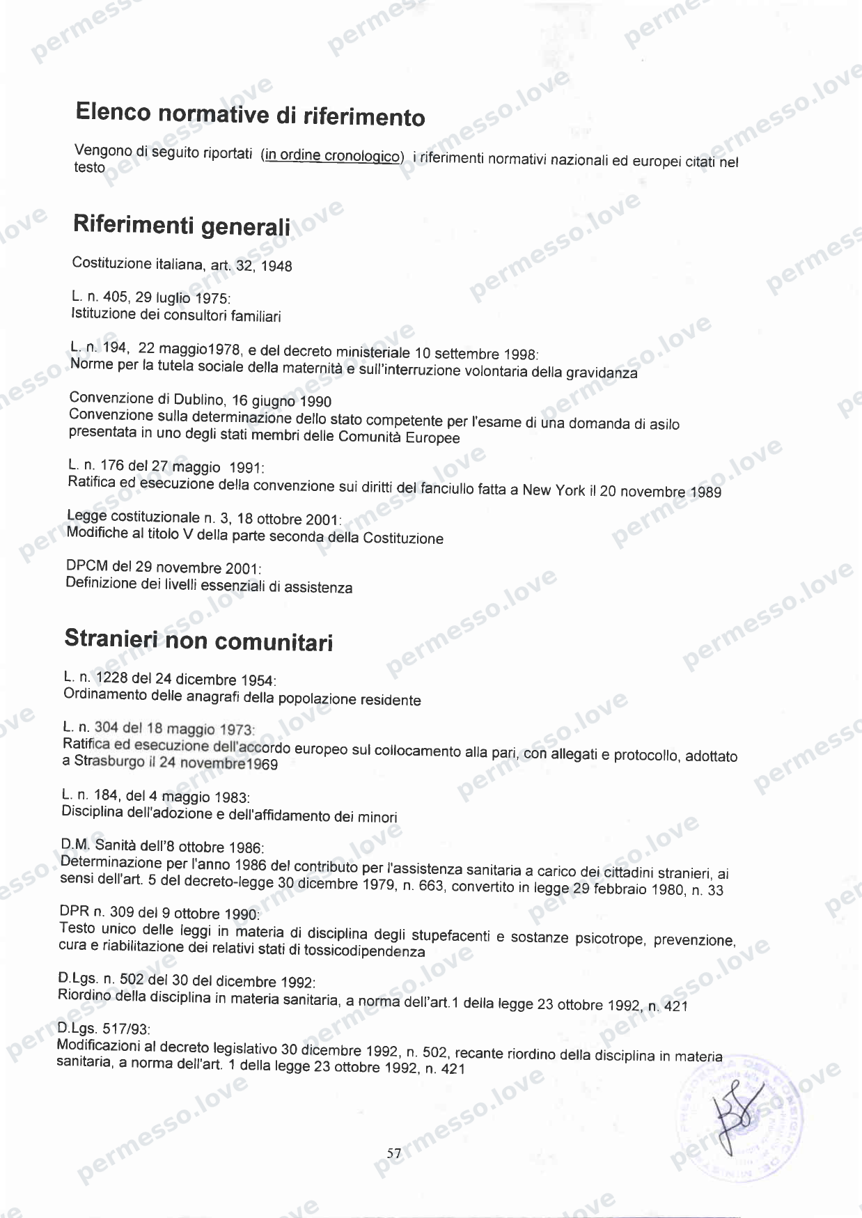 Accordo Stato-Regioni sulla assistenza sanitaria agli stranieri in Italia (2012, Rep. N 255/CSR) - pagina 60/65