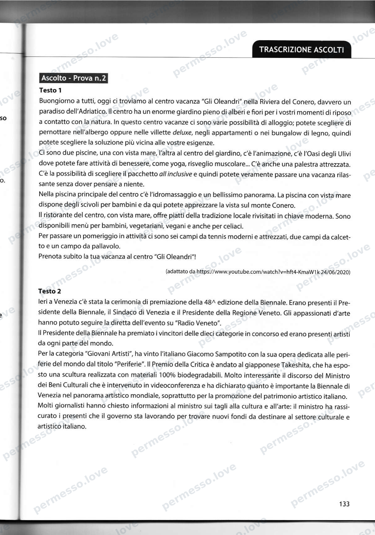Учебник подготовки к экзамену CILS B1 cittadinanza (Casus Libri) - страница 104/141