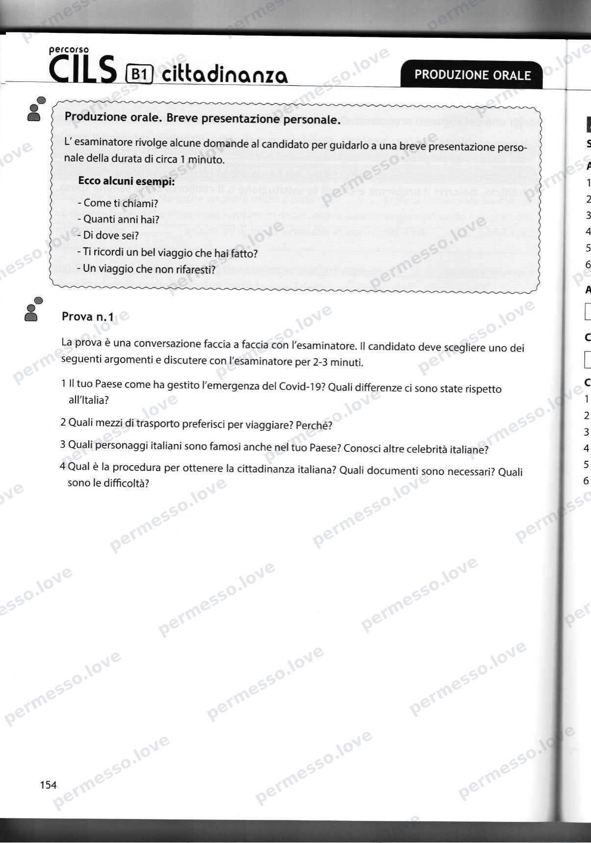 Учебник подготовки к экзамену CILS B1 cittadinanza (Casus Libri) - страница 123/141