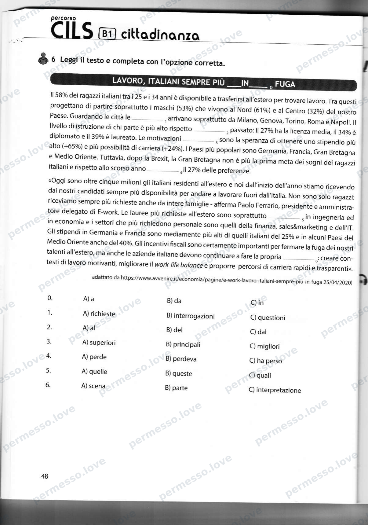 Учебник подготовки к экзамену CILS B1 cittadinanza (Casus Libri) - страница 26/141