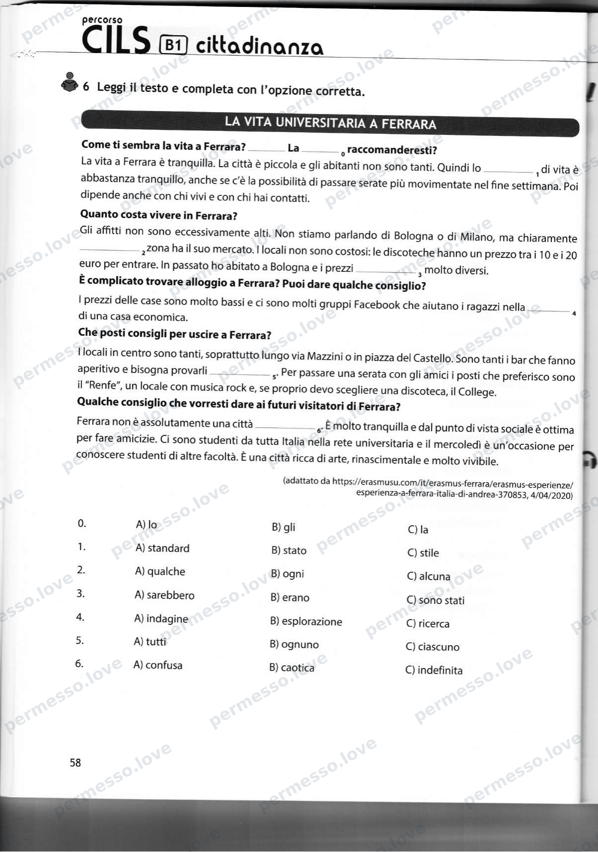 Учебник подготовки к экзамену CILS B1 cittadinanza (Casus Libri) - страница 35/141