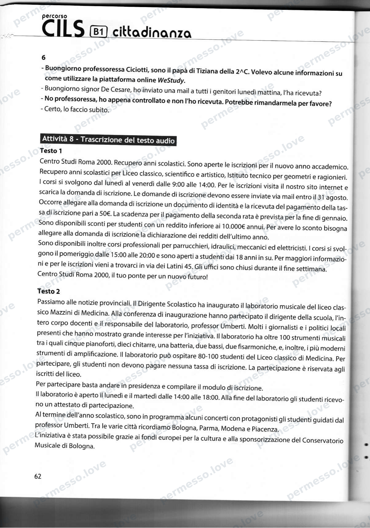 Учебник подготовки к экзамену CILS B1 cittadinanza (Casus Libri) - страница 39/141