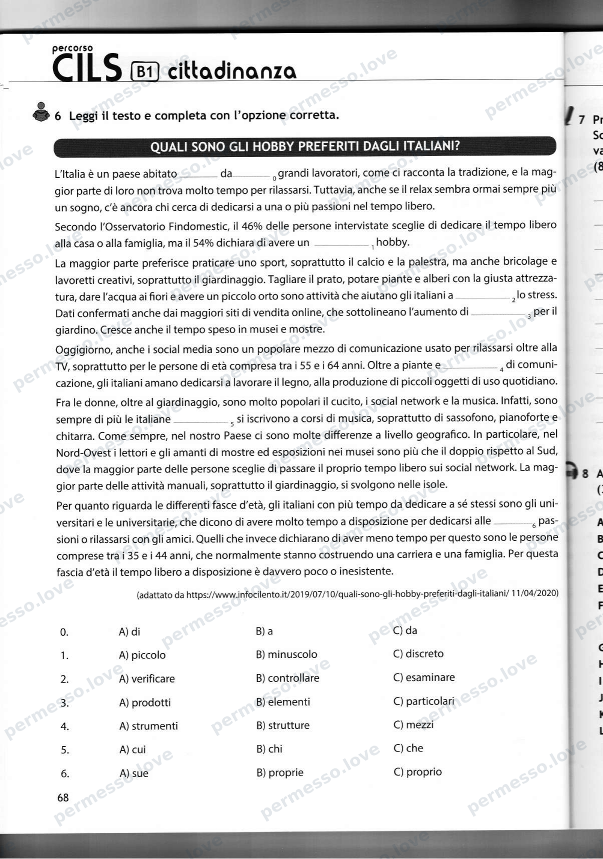 Учебник подготовки к экзамену CILS B1 cittadinanza (Casus Libri) - страница 44/141