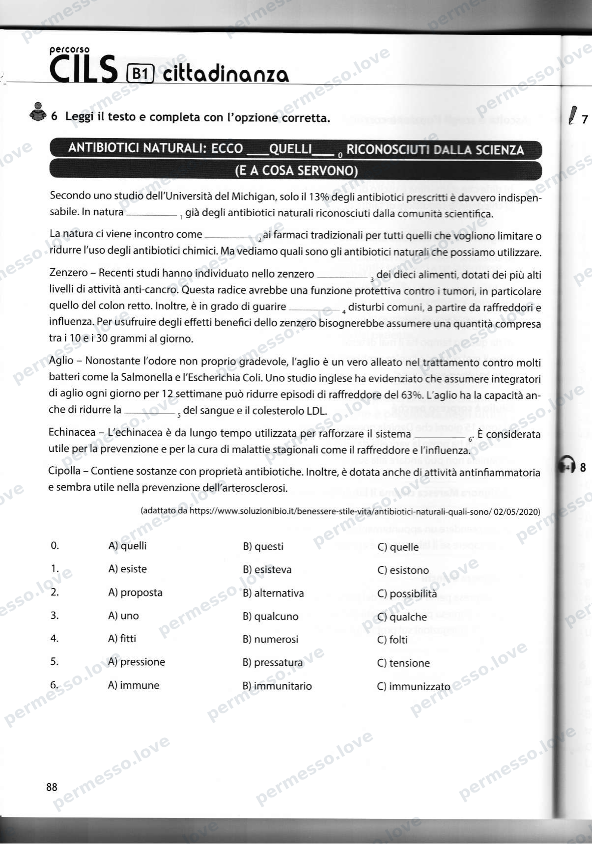Учебник подготовки к экзамену CILS B1 cittadinanza (Casus Libri) - страница 62/141