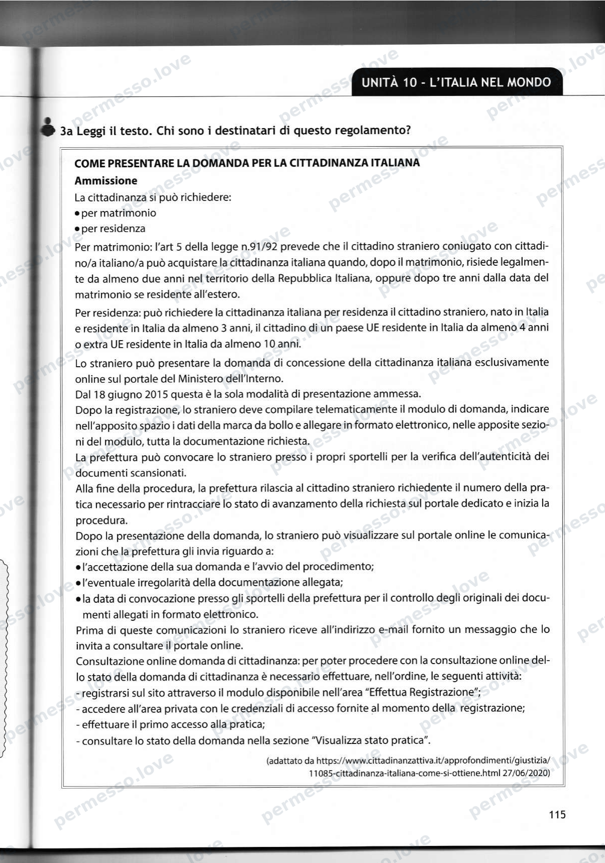 Учебник подготовки к экзамену CILS B1 cittadinanza (Casus Libri) - страница 86/141