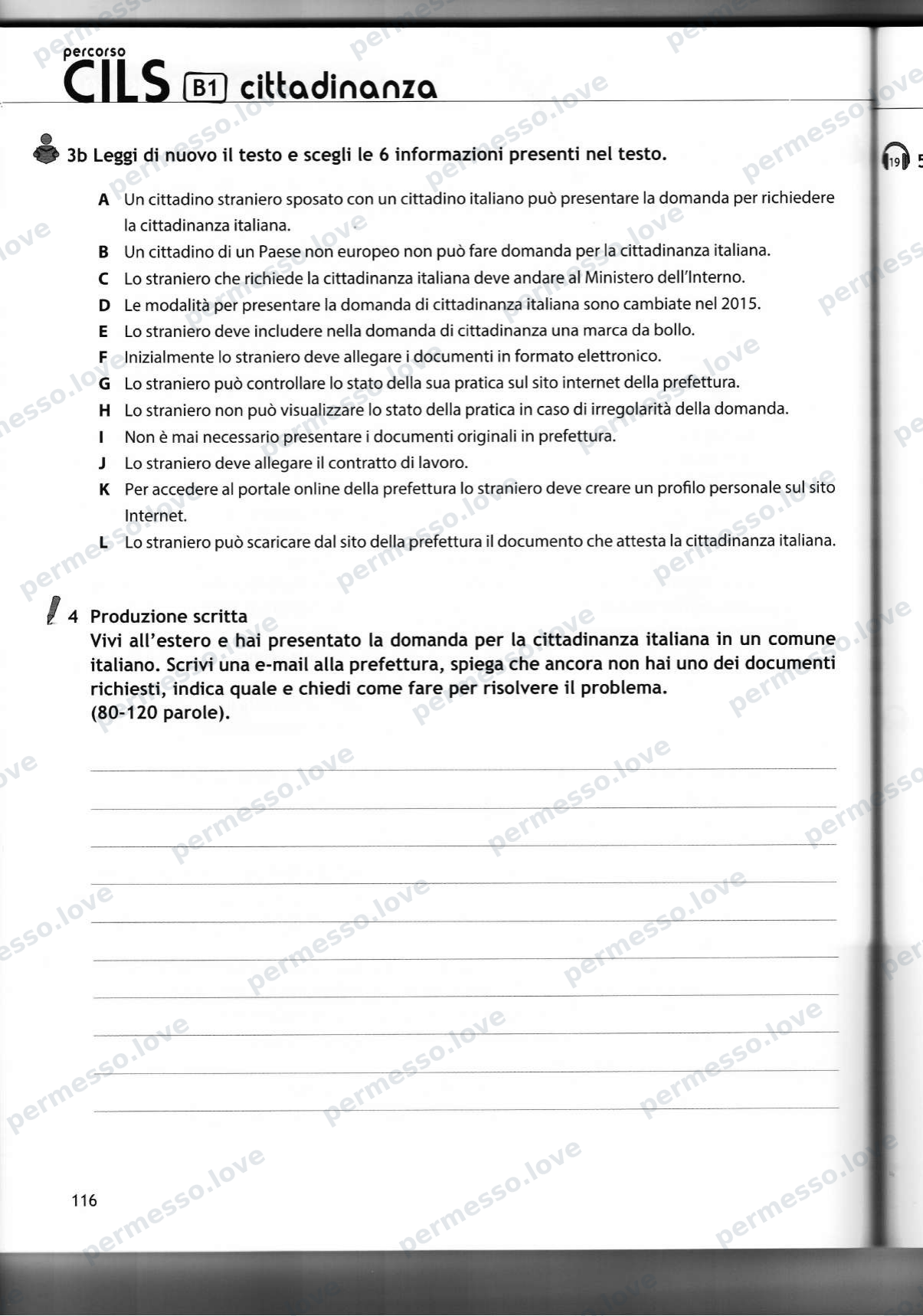 Учебник подготовки к экзамену CILS B1 cittadinanza (Casus Libri) - страница 87/141
