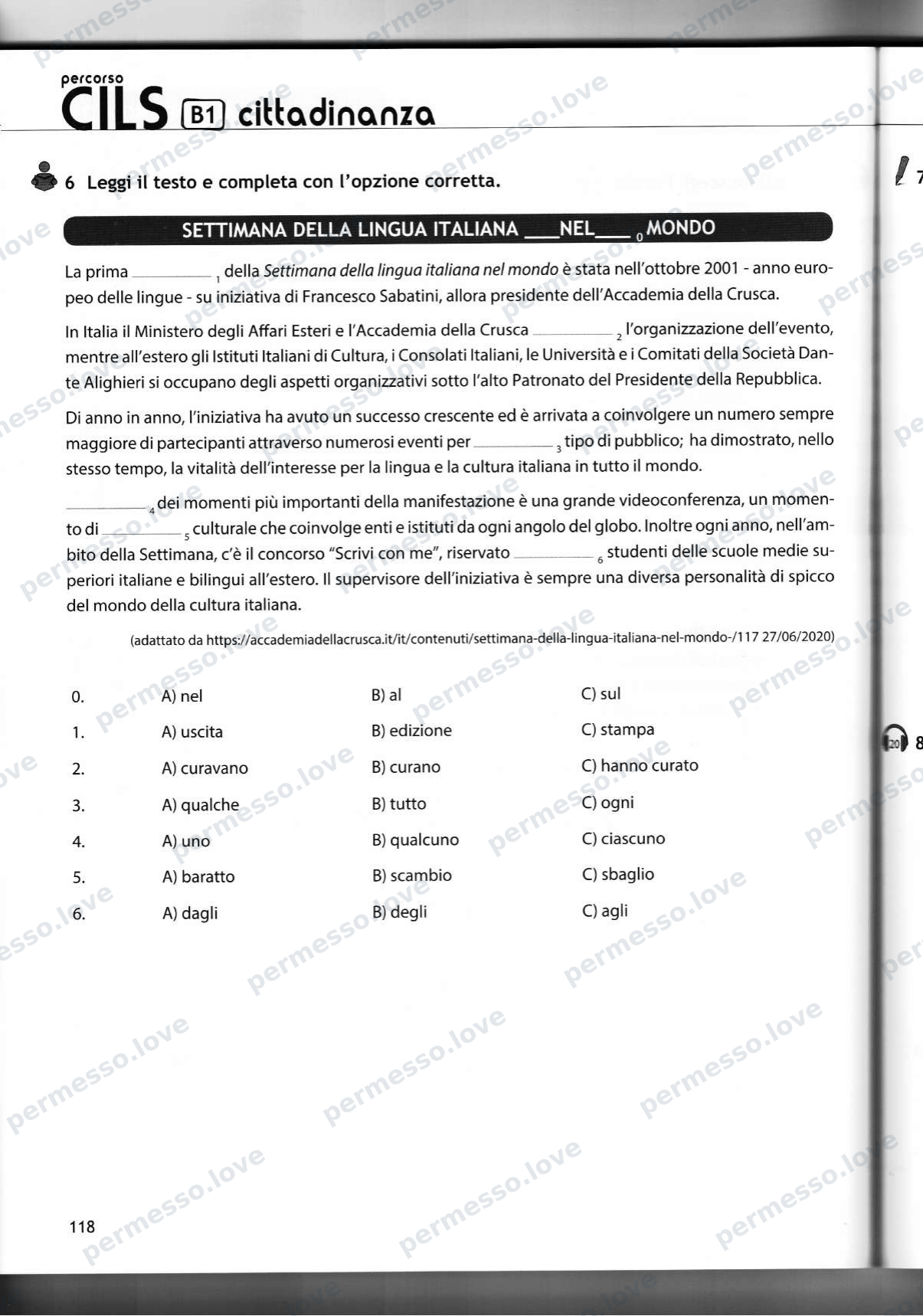 Учебник подготовки к экзамену CILS B1 cittadinanza (Casus Libri) - страница 89/141