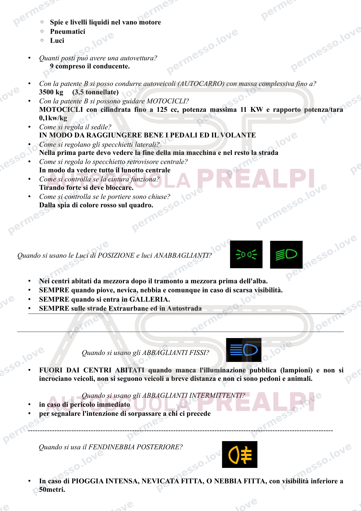 Guida al primo step dell'esame di guida per la patente di categoria B in Italia - pagina 5/6