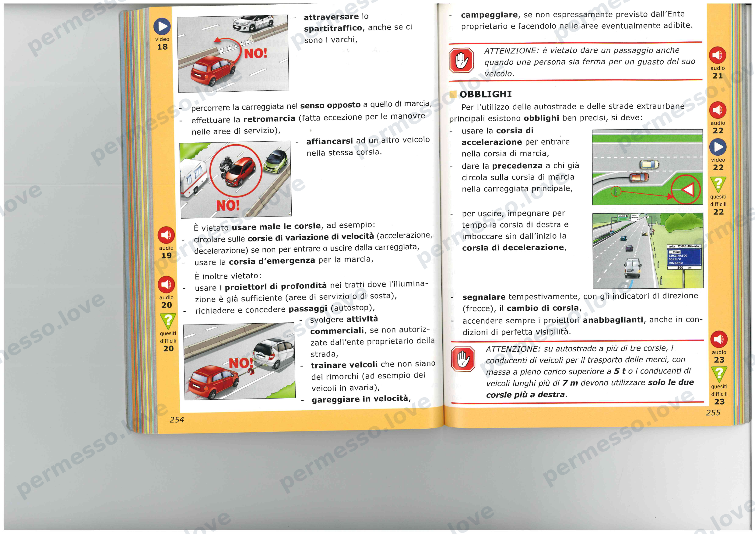 Patente Semplificato - Chapters 13-19 (Traffic Regulations) - page 37/57